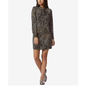 Avec Les Filles Leopard-Print Shirtdress Women's Size L